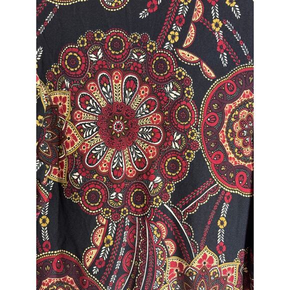 NWT Melissa Paige Medallion Hanky Hem Top 1X Flowy Festival - Picture 8 of 8